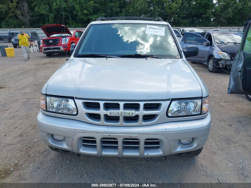 2002 Isuzu Rodeo Ls 3.2L V6/Lse 3.2L V6/S 3.2L V6 VIN: 4S2CK58W224337914 Lot: 39802977