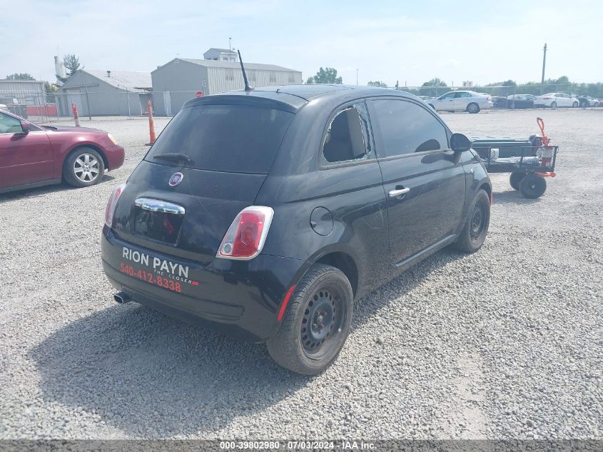 2012 Fiat 500 Pop VIN: 3C3CFFAR2CT330214 Lot: 39802980