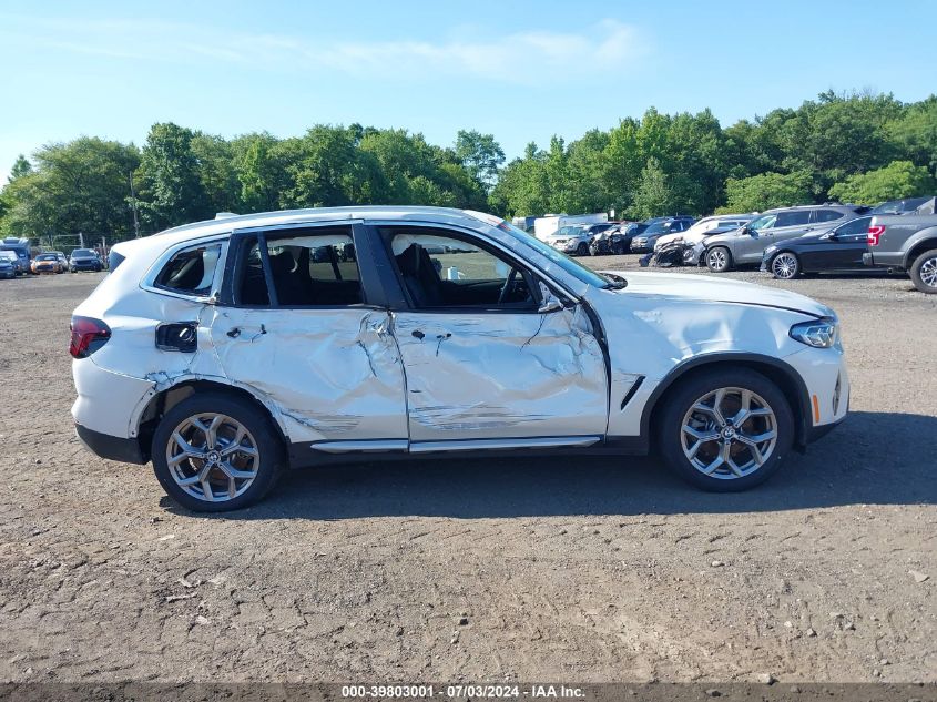 2024 BMW X3 xDrive30I VIN: 5UX53DP07R9V31696 Lot: 39803001