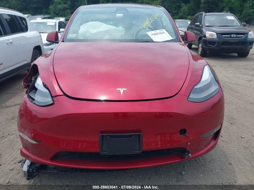 2024 Tesla Model Y Long Range Dual Motor All-Wheel Drive VIN: 7SAYGDEE7RA261036 Lot: 39803041