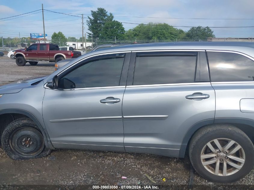 2015 Toyota Highlander Le/Le Plus VIN: 5TDZKRFH7FS049804 Lot: 39803050