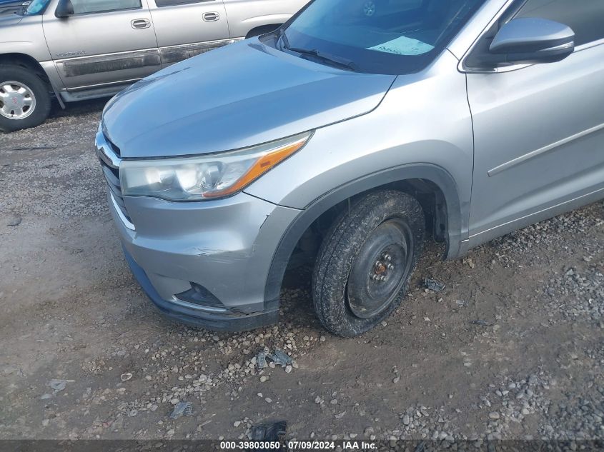 2015 Toyota Highlander Le/Le Plus VIN: 5TDZKRFH7FS049804 Lot: 39803050