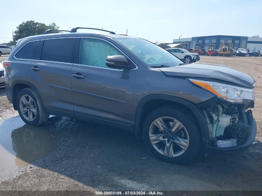 2016 Toyota Highlander Limited Platinum V6 VIN: 5TDDKRFH9GS313259 Lot: 39803189