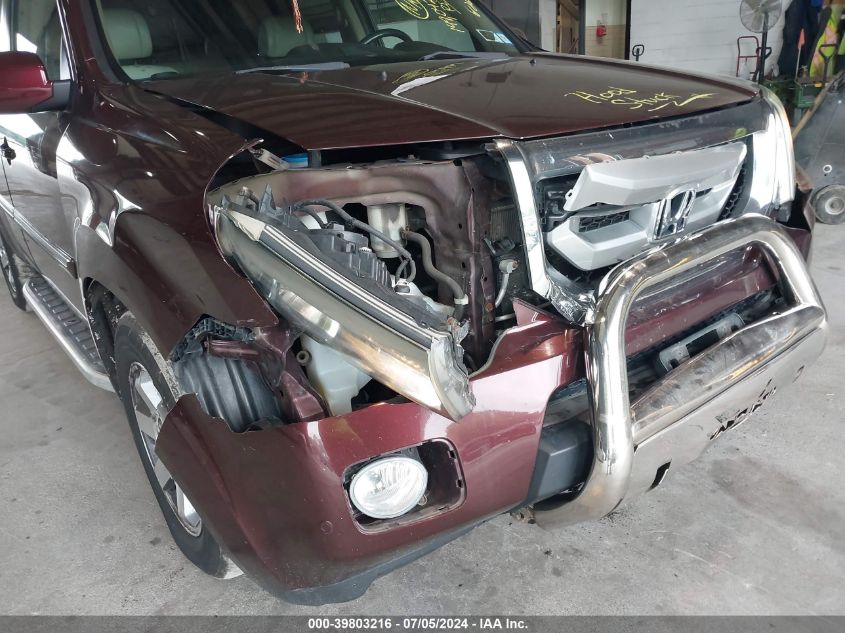 2011 Honda Pilot Touring VIN: 5FNYF4H96BB050949 Lot: 39803216