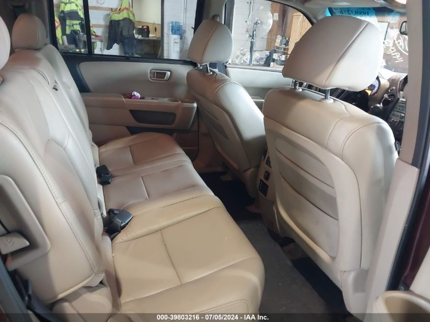 2011 Honda Pilot Touring VIN: 5FNYF4H96BB050949 Lot: 39803216