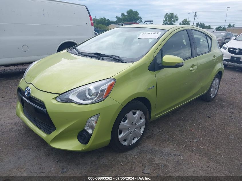 2015 Toyota Prius C Two VIN: JTDKDTB34F1107853 Lot: 39803262