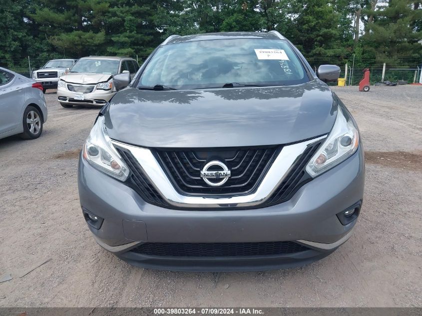 2017 Nissan Murano Sl VIN: 5N1AZ2MH8HN138465 Lot: 39803264