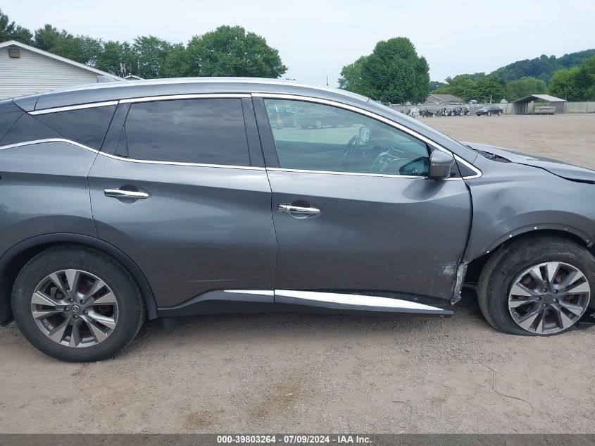 2017 Nissan Murano Sl VIN: 5N1AZ2MH8HN138465 Lot: 39803264