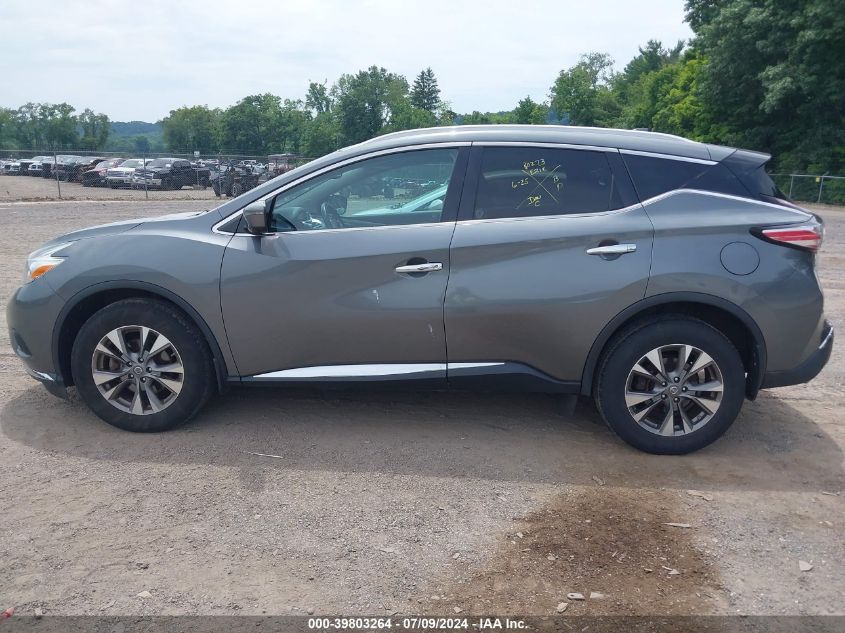 2017 Nissan Murano Sl VIN: 5N1AZ2MH8HN138465 Lot: 39803264