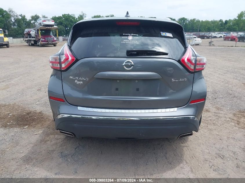 2017 Nissan Murano Sl VIN: 5N1AZ2MH8HN138465 Lot: 39803264
