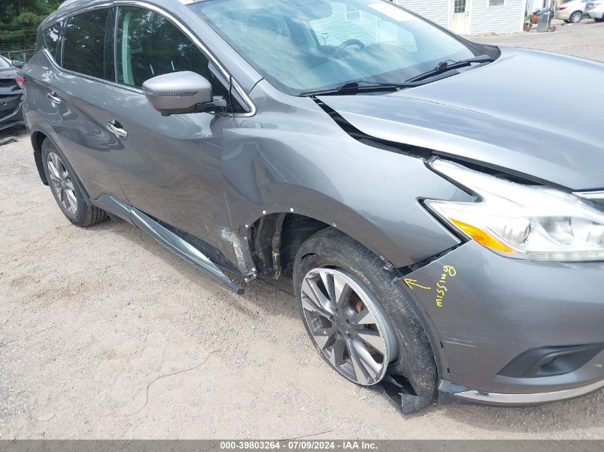 2017 Nissan Murano Sl VIN: 5N1AZ2MH8HN138465 Lot: 39803264