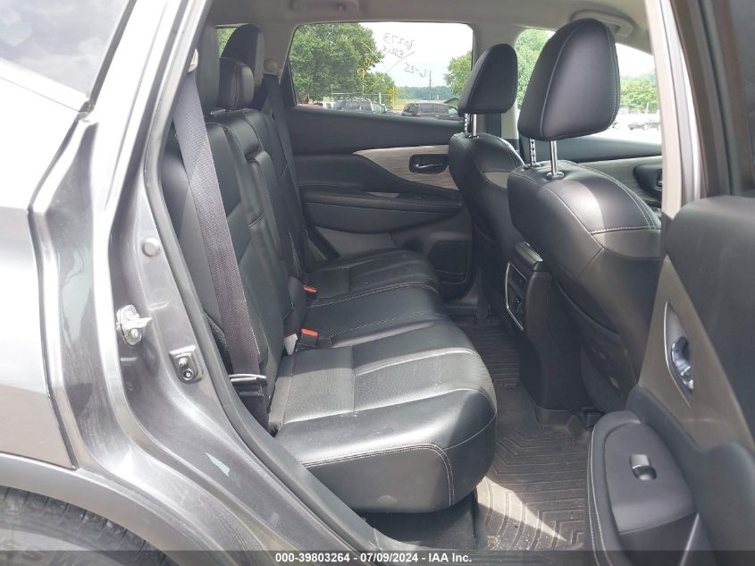 2017 Nissan Murano Sl VIN: 5N1AZ2MH8HN138465 Lot: 39803264