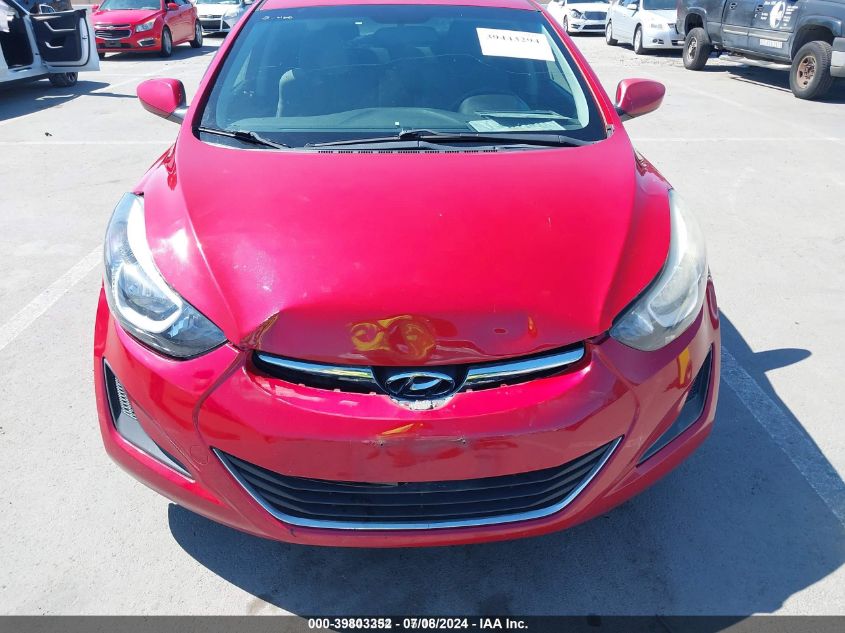 2014 Hyundai Elantra Se VIN: KMHDH4AE2EU200708 Lot: 39803352