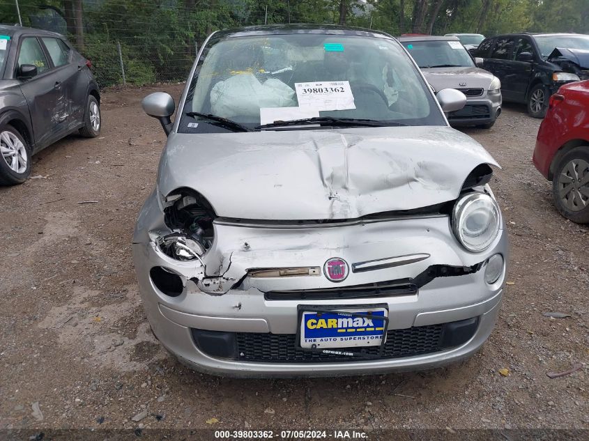 2012 Fiat 500 Pop VIN: 3C3CFFAR4CT382816 Lot: 39803362