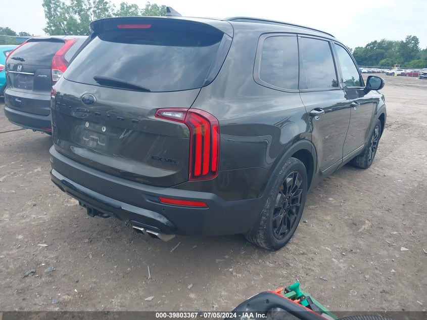 2021 Kia Telluride Ex VIN: 5XYP3DHC4MG179784 Lot: 39803367