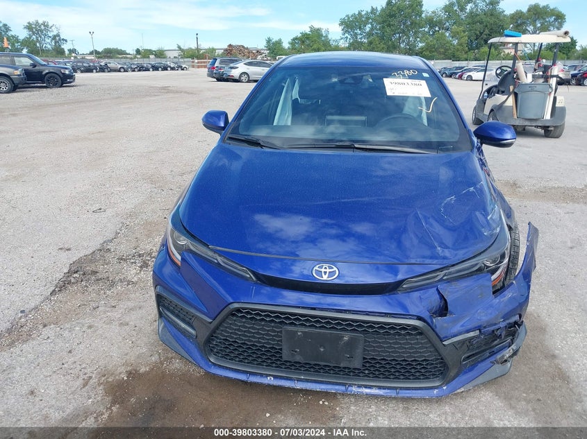 VIN JTDS4MCE4MJ061413 2021 TOYOTA COROLLA SE