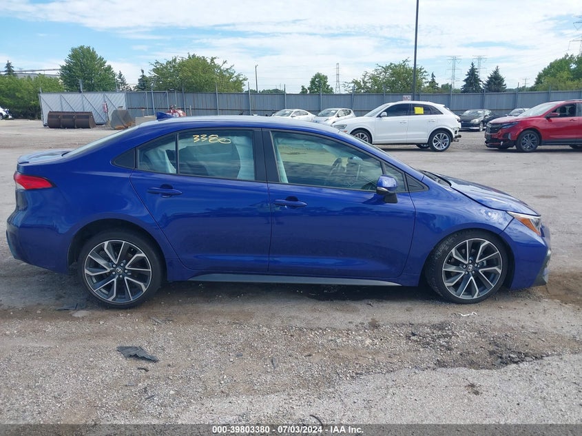 VIN JTDS4MCE4MJ061413 2021 TOYOTA COROLLA SE