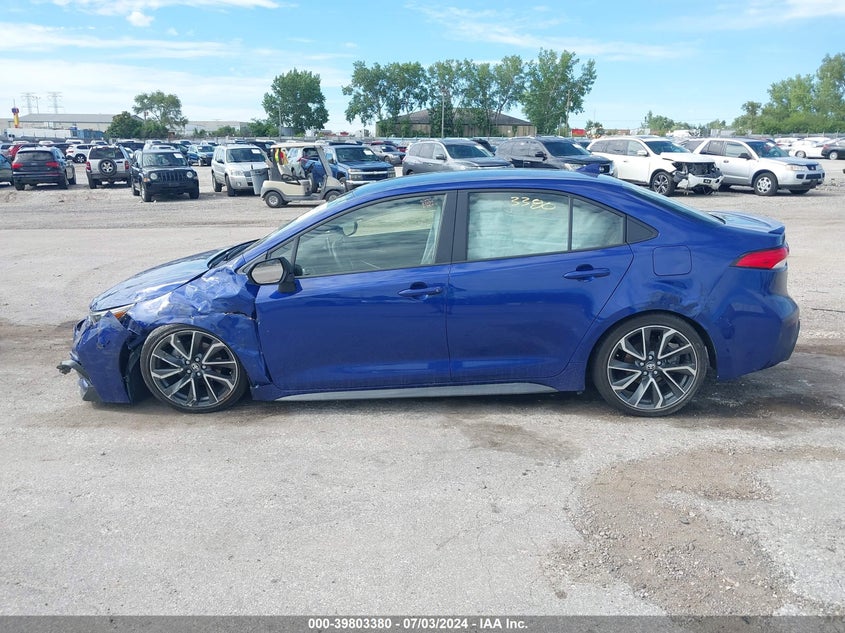 VIN JTDS4MCE4MJ061413 2021 TOYOTA COROLLA SE