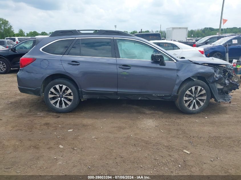 2017 Subaru Outback 3.6R Limited VIN: 4S4BSENC3H3200587 Lot: 39803394