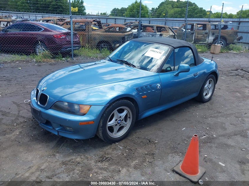 1996 BMW Z3 1.9 VIN: 4USCH7327TLB76734 Lot: 39803430