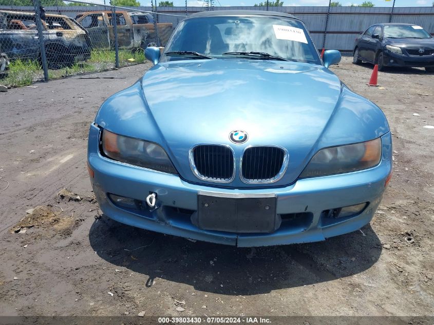 1996 BMW Z3 1.9 VIN: 4USCH7327TLB76734 Lot: 39803430