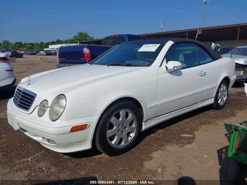 2002 Mercedes-Benz Clk 320 VIN: WDBLK65G42T116415 Lot: 39803451