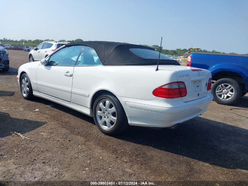 2002 Mercedes-Benz Clk 320 VIN: WDBLK65G42T116415 Lot: 39803451