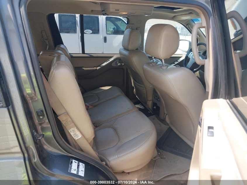 2006 Nissan Pathfinder Se VIN: 5N1AR18W46C655483 Lot: 39803532