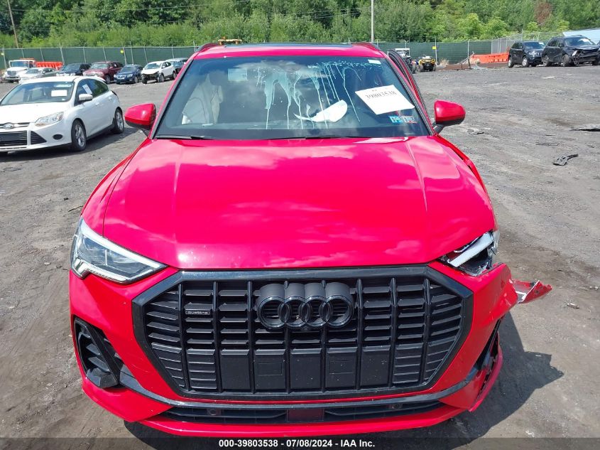 2022 Audi Q3 Premium Plus 45 Tfsi S Line Quattro Tiptronic VIN: WA1EECF35N1013820 Lot: 39803538