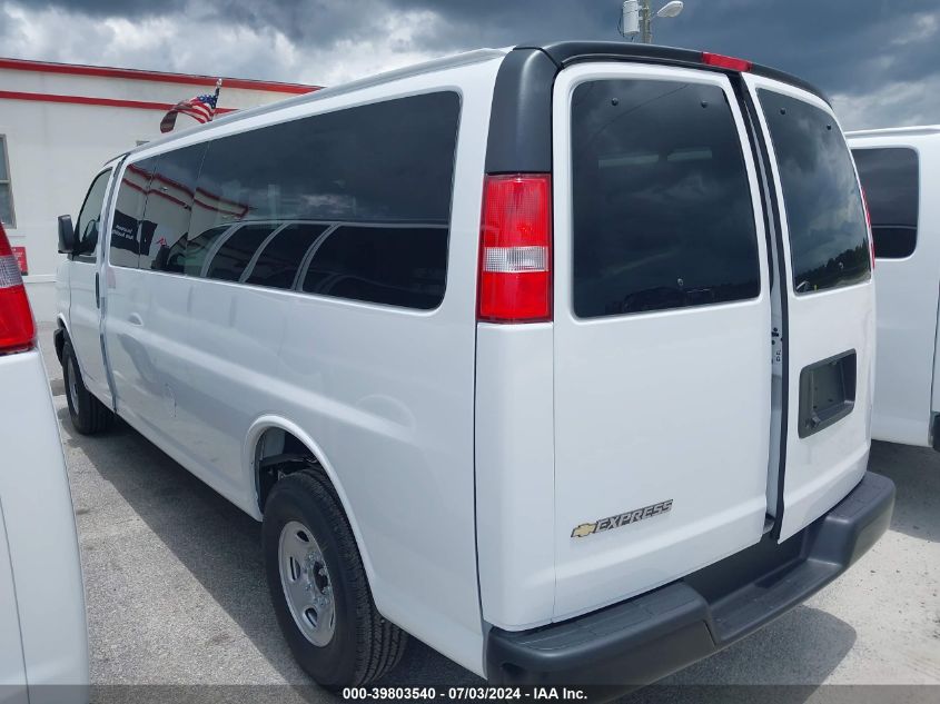 2024 Chevrolet Express Passenger Rwd 3500 Extended Wheelbase Ls VIN: 1GAZGNFP6R1215130 Lot: 39803540