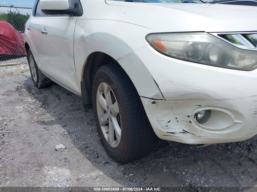 2010 Nissan Murano Sl VIN: JN8AZ1MU1AW015977 Lot: 39803559