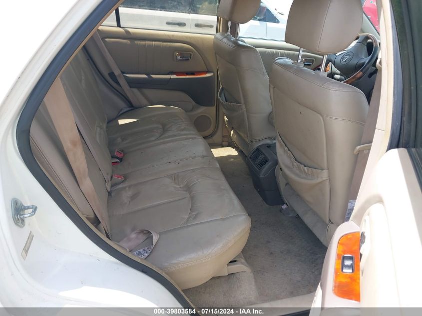 2001 Lexus Rx 300 VIN: JTJHF10U310209404 Lot: 39803584