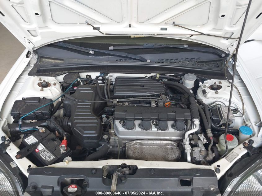 2003 Honda Civic Ex VIN: 2HGES26833H568334 Lot: 39803640