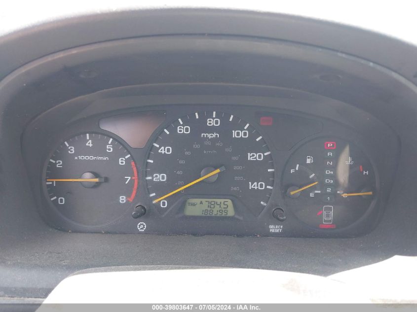 2000 Honda Accord 3.0 Ex VIN: 1HGCG2257YA021836 Lot: 39803647