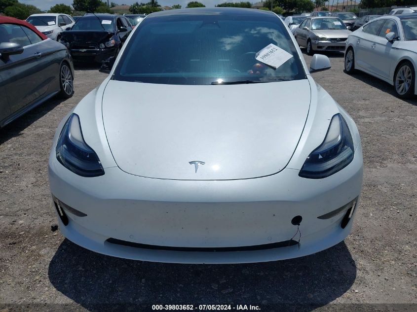 2022 Tesla Model 3 Rear-Wheel Drive VIN: 5YJ3E1EA0NF307277 Lot: 39803652