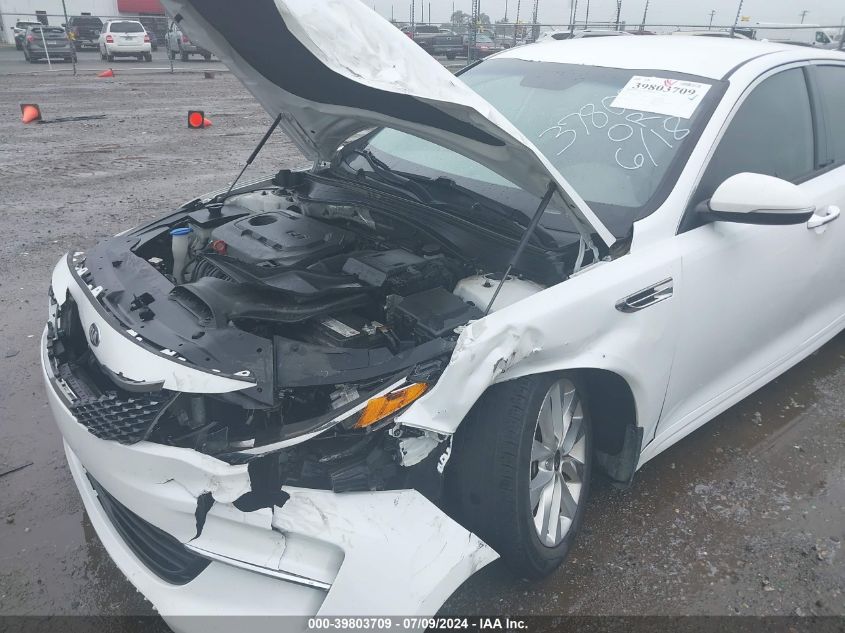 2018 Kia Optima Ex VIN: 5XXGU4L3XJG265234 Lot: 39803709