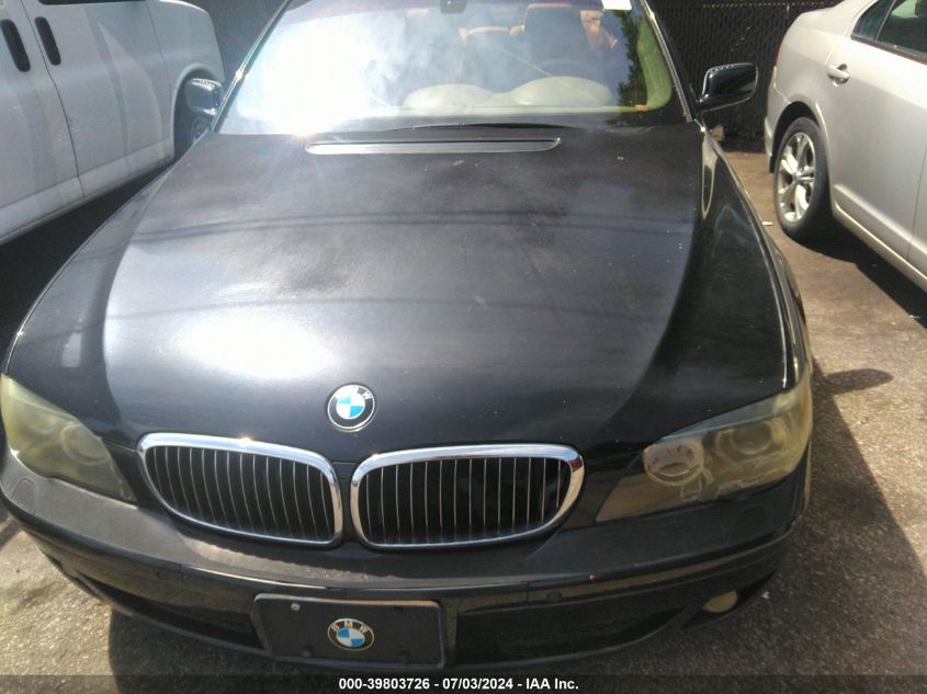 2006 BMW 760 I VIN: WBAHL03516DE70055 Lot: 39803726