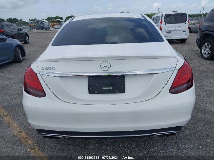 2019 Mercedes-Benz C 300 VIN: 55SWF8DBXKU284162 Lot: 39803758