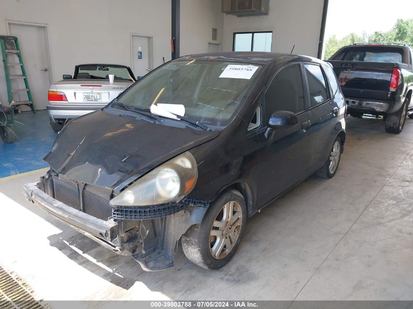 2008 Honda Fit Sport VIN: JHMGD38698S047118 Lot: 39803788