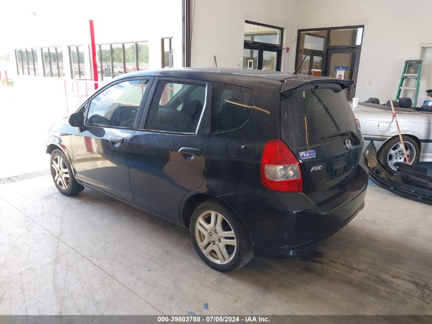 2008 Honda Fit Sport VIN: JHMGD38698S047118 Lot: 39803788