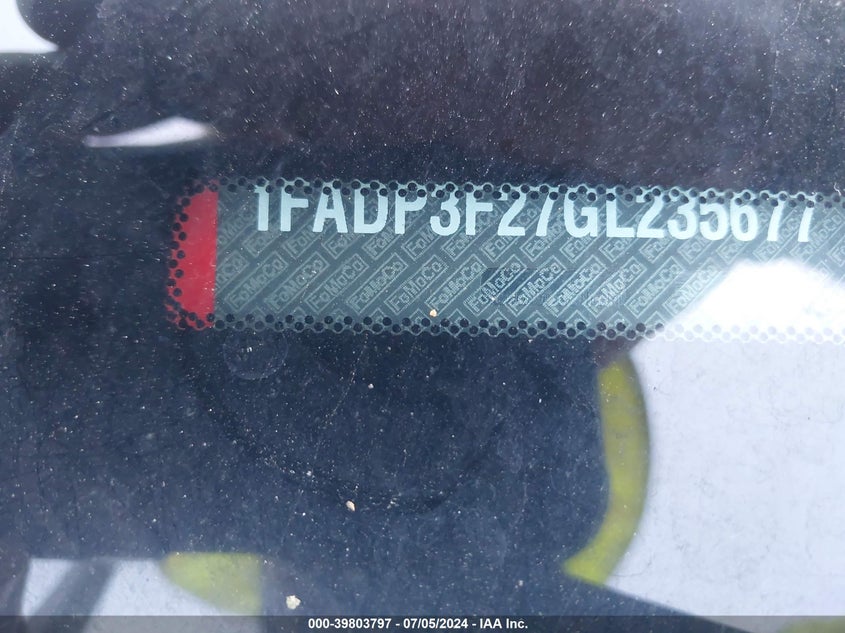 2016 Ford Focus Se VIN: 1FADP3F27GL235677 Lot: 39803797