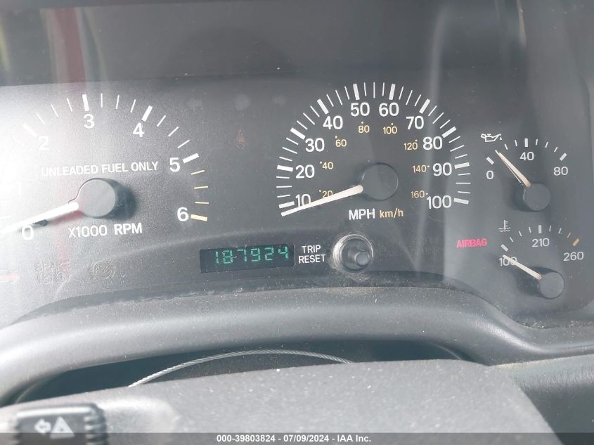 1999 Jeep Cherokee Sport/Classic VIN: 1J4FT68S4XL630391 Lot: 39803824