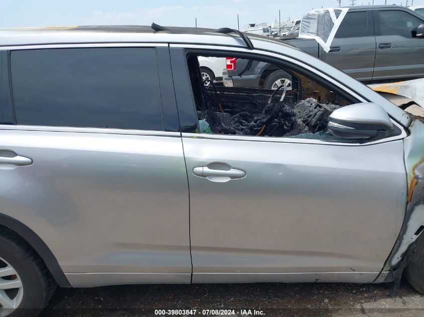 2014 Toyota Highlander Le VIN: 5TDZARFH9ES006406 Lot: 39803847