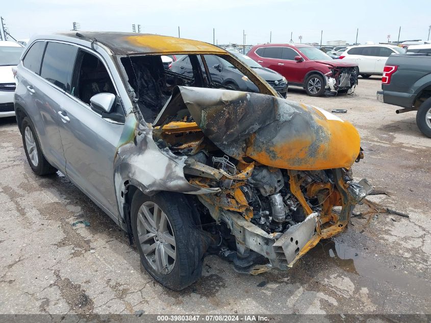 2014 Toyota Highlander Le VIN: 5TDZARFH9ES006406 Lot: 39803847