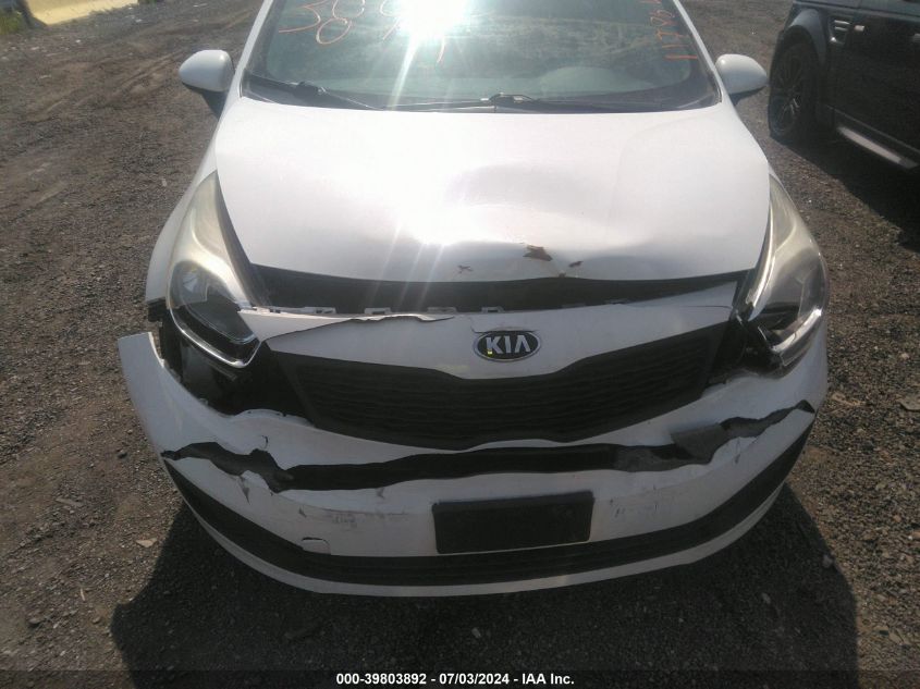 2015 Kia Rio Lx VIN: KNADM4A31F6451382 Lot: 39803892