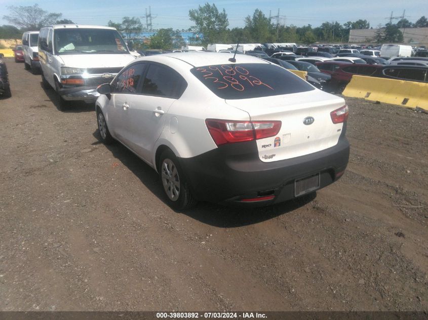 2015 Kia Rio Lx VIN: KNADM4A31F6451382 Lot: 39803892