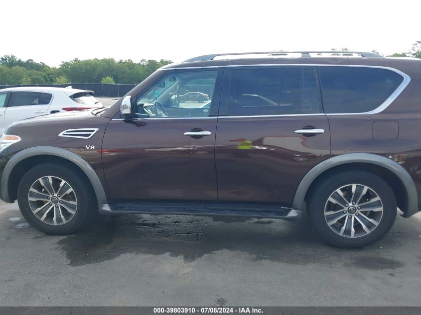 2020 Nissan Armada Sl 4Wd VIN: JN8AY2NC3L9620390 Lot: 39803910