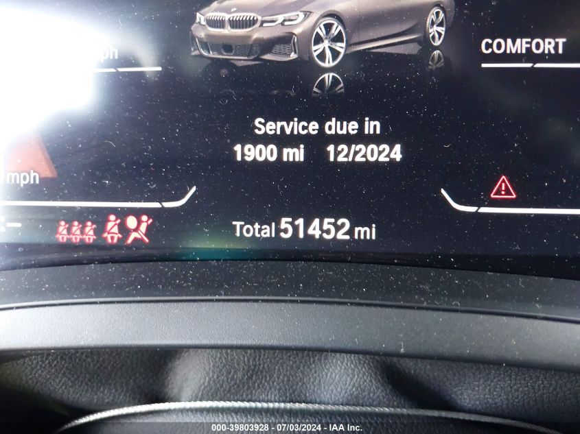 2020 BMW 3 Series M340I VIN: WBA5U7C05LFJ51297 Lot: 39803928