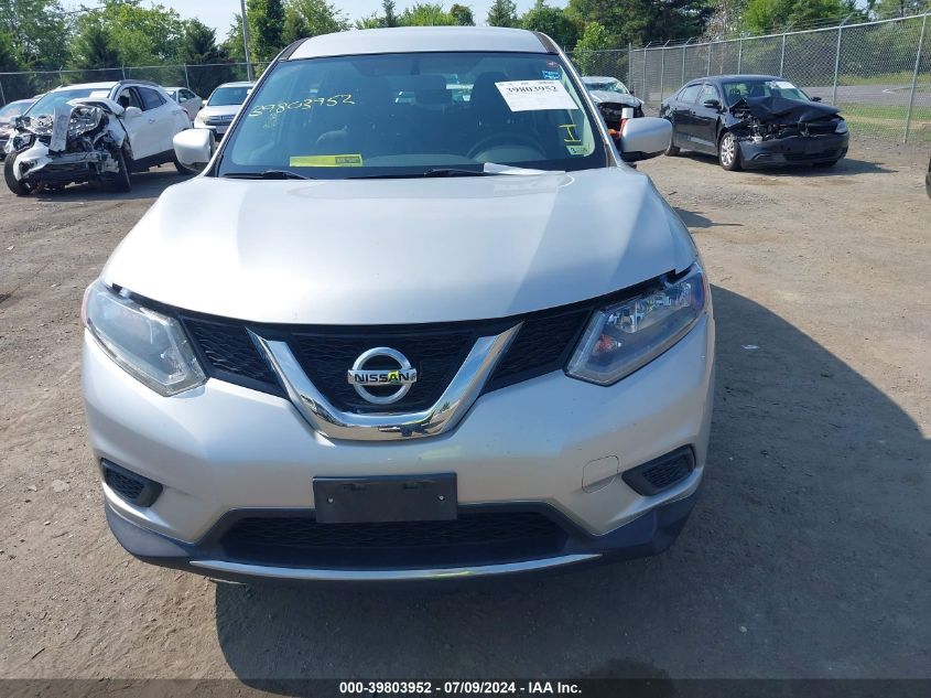 2016 Nissan Rogue S/Sl/Sv VIN: JN8AT2MV2GW148708 Lot: 39803952