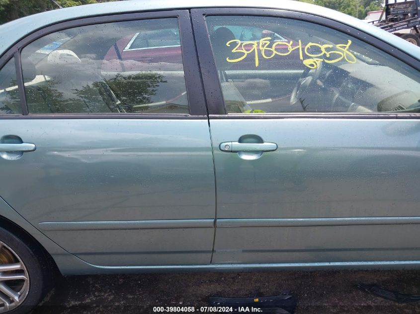 2005 Toyota Corolla Le VIN: 2T1BR30E45C468547 Lot: 39804058